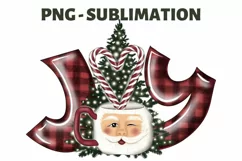 Santa Claus Png | Joy Gnome | Merry Xmas Sublimation Design Product Image 2
