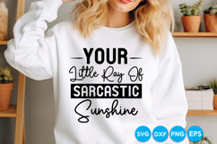 Your Little Ray Of Sarcastic Sunshine quotes SVG Product Image 2