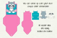 Cute Raccoon | Birthday Gift Card Holder | Paper Craft Product Image 2