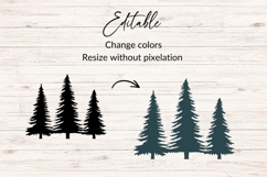 Pine Trees Silhouette SVG Product Image 2