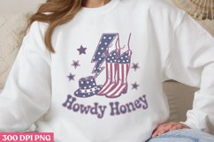 Howdy Honey PNG, Western 4th Of July Sublimation PNG Product Image 2