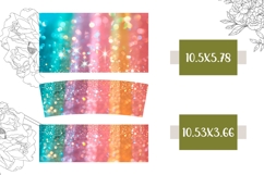 Glitter Tumbler Design, Rainbow 40 Oz Tumbler Sublimation Product Image 2