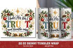 Under His Star Christmas PNG, Christian Christmas Trust PNG, Product Image 1