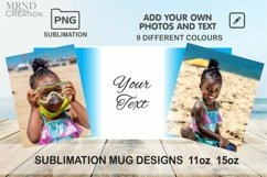 2 Photo Mug PNG | 2 Photo Sublimation Mug PNG| 2 Photo Mug Product Image 4
