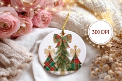 Rustic Christmas Tree Ornament, Christmas Ornament Design Product Image 2