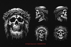 10 Bundle Dark Art Skull God Prophet Demon Horror Scary Product Image 3