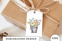 Watercolor Garden sublimation PNG Product Image 2