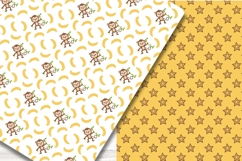 Monkey Digital Paper, Monkey Seamless Pattern. Product Image 2