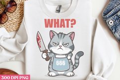 WHAT PNG, Funny Cat Sublimation PNG Product Image 2