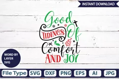 Good Tidings Of Comfort And Joy SVG Cut File Product Image 3