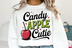 Candy Apple Cutie Svg | Halloween Svg | Shirt Svg Product Image 1