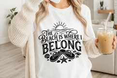 The Beach Is Where I Belong Svg, Summer Beach Life Svg. Product Image 3