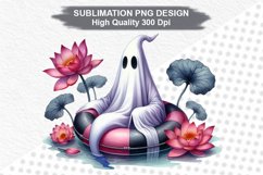 Halloween Ghost - Halloween clipart Sublimation PNG Design Product Image 1