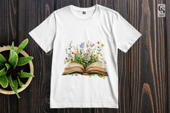 Floral Book Bouquet clipart sublimation png Product Image 2