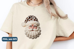 Leopard Print Crochet Christmas Png sublimation Product Image 3