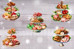 Christmas Trays Bundle- Watercolor Clipart- 9 PNG Designs Product Image 2