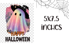 Glitter Halloween Ghost Towel, Halloween Towel Sublimation Product Image 2