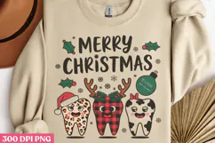 Merry Christmas PNG, Dental Sublimation PNG Product Image 2