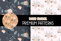 Boho Roses Floral Patterns Digital Paper Product Image 2