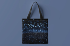 Blue Black Bokeh Digital Paper Product Image 2