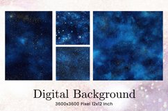 blue glitter Background Wallpaper Sparkles Digital Paper_2 Product Image 1