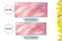 Pink Fur Mug Design, Pink Glitter Mug Sublimation PNG Product Image 2