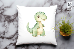 Cute Baby Dinosaur Clipart Sublimation PNG Product Image 2