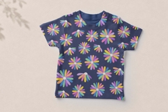 Rainbow Daisy Blooms Pattern Product Image 2