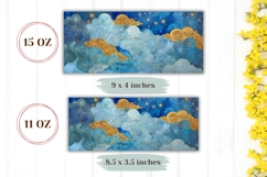 Celestial Mug Wrap, Sky Mug Design, Stars Mug Sublimation Product Image 2