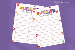 Editable Summer Bucket List Planner Template | Canva Printab Product Image 3