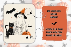 Happy Halloween Gift Card, Cartoon Halloween Money Card Product Image 2