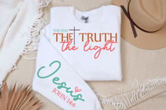 Jesus the Way the Truth Christian Svg Product Image 2