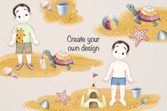 Little boy on the beach. Constructor - 16PNG Product Image 2