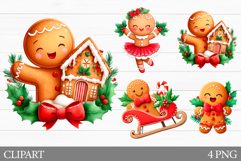 Christmas Gingerbread Clipart. Christmas Clipart Product Image 1