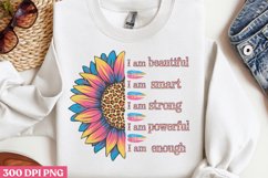 I am beautiful I am smart PNG, Positive Sublimation P Product Image 3