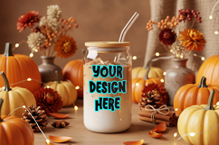 Fall Glass Can Mockup Product Image 3
