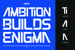 Vaslera - Futuristic Tech Sans Serif Font Product Image 2