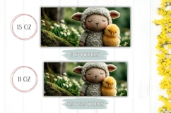 Easter Lamb Mug Wrap Design, Easter Chick Mug Sublimation Product Image 2