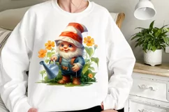 Garden Gnome Sublimation clipart, Watercolor Clipart Product Image 2