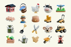 3D Agriculture Tools Collection Product Image 2