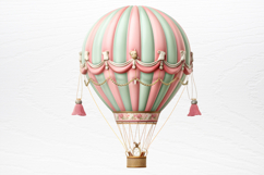 Christmas Hot Air Balloon Sublimation PNG Product Image 2
