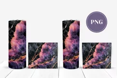 Purple Marble Tumbler Template, Glitter Tumbler Designs Product Image 2