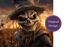 3D Halloween Scarecrow Tumbler Wrap, 3D Tumbler Wrap Product Image 2