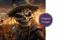 3D Halloween Scarecrow Tumbler Wrap, 3D Tumbler Wrap Product Image 2