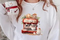 Christmas Coffee Clipart Sublimation, Christmas PNG Product Image 2