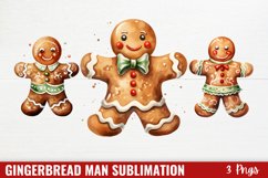 Gingerbread Man Sublimation Clipart Product Image 1