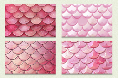 Pink Mermaid Scales Cutting Boards sublimation Designs Product Image 2