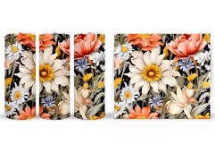 Flowers Tumbler Design. Flowers Tumbler Wrap Sublimation Product Image 2