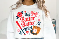 Hey batter Swing Svg | Svg Files for Cricut | Shirt Svg Product Image 1