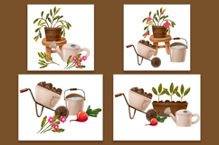 Cozy Garden Harvest Hand Drawn Clipart Collection Bring Product Image 2